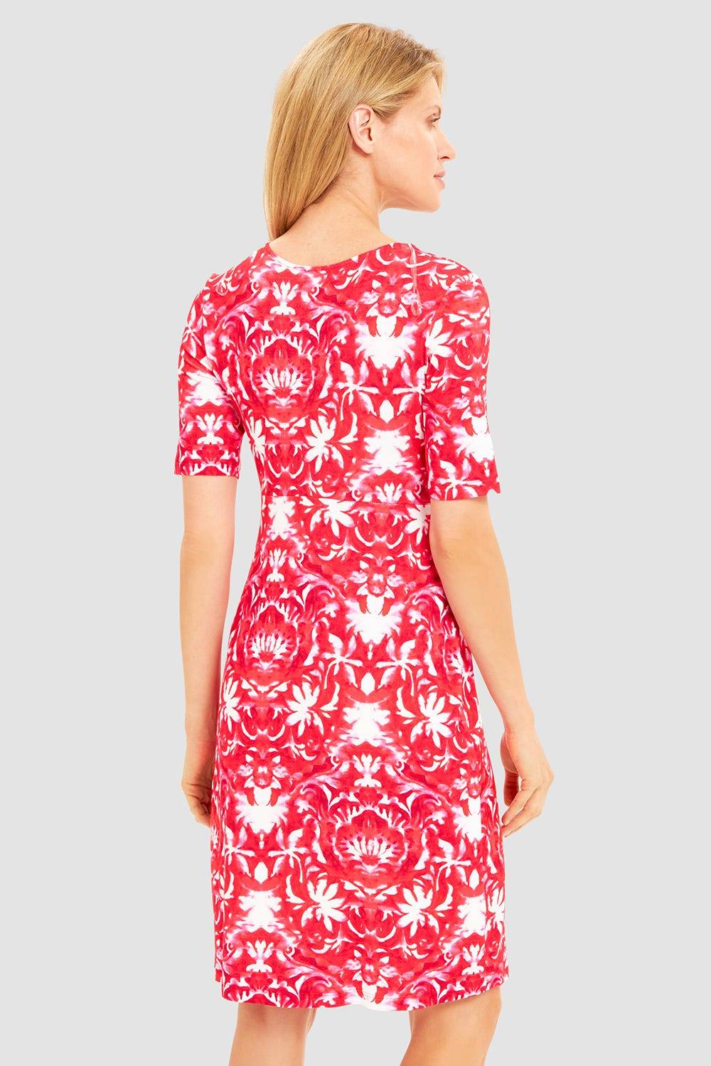 Rösch Strandkleid Ärmellos im Ornament-Druck Rot-Weiß Knot-Optik Sonderangebote