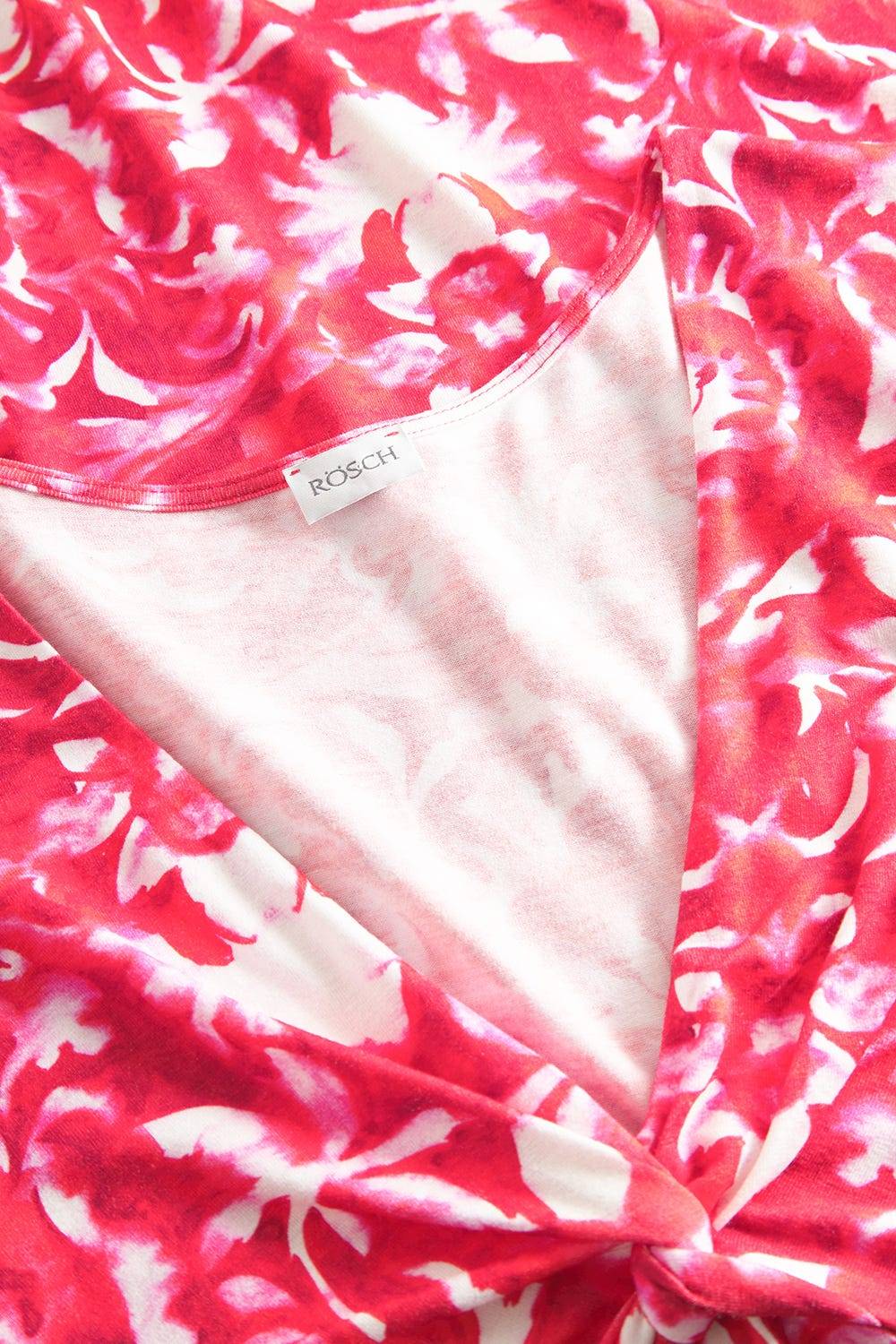 Rösch Strandkleid Ärmellos im Ornament-Druck Rot-Weiß Knot-Optik Sonderangebote