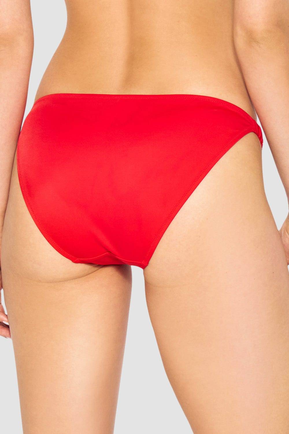 Rösch Bikini-Hose in Rot einfarbig mit Raffungen Super Sparpreis