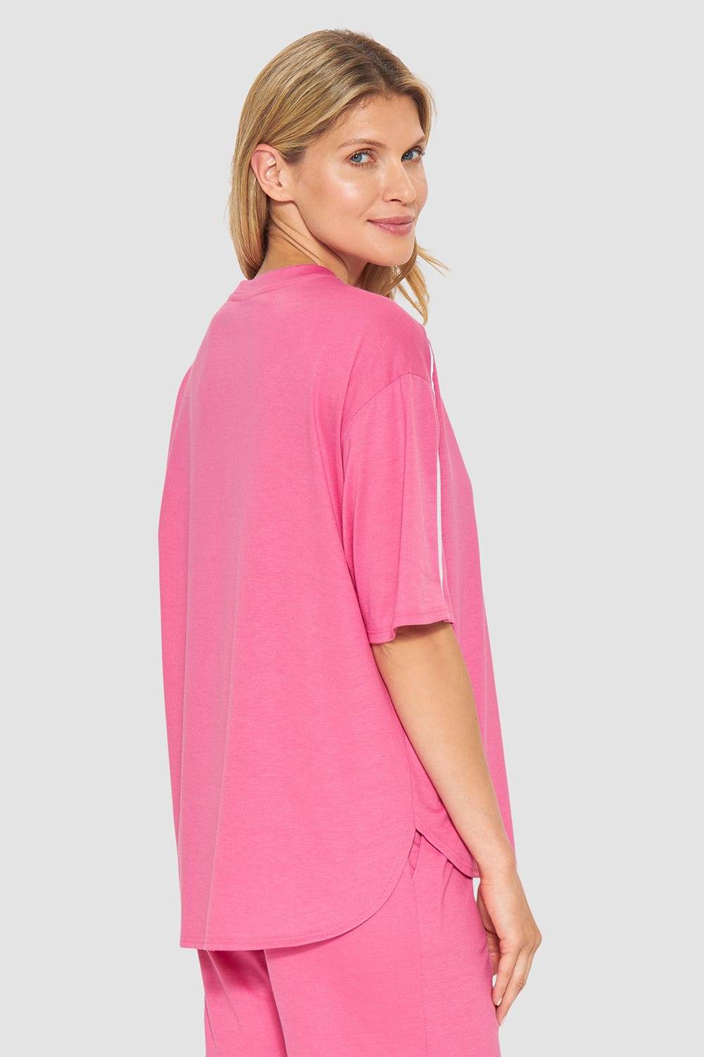 Rösch T-Shirt mit sportiven Paspeln Baumwolle/Modal Bis zu 65% Rabatt
