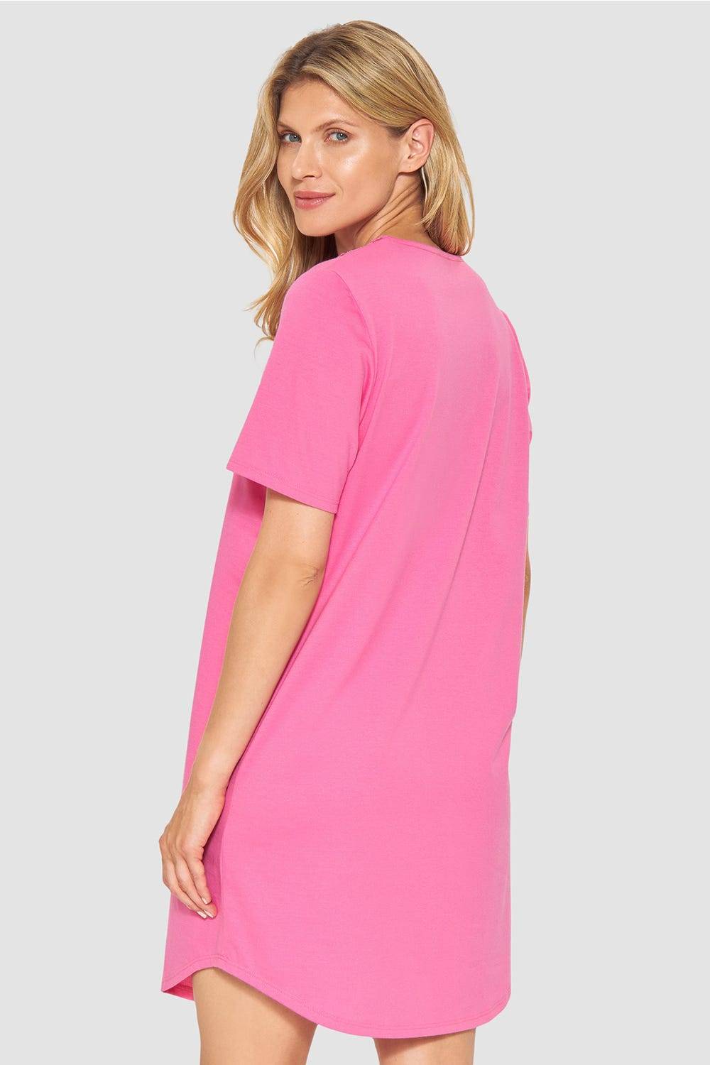 Rösch Nachthemd mit Spitzendetails Pink Baumwolle/Modal Meist gekauft