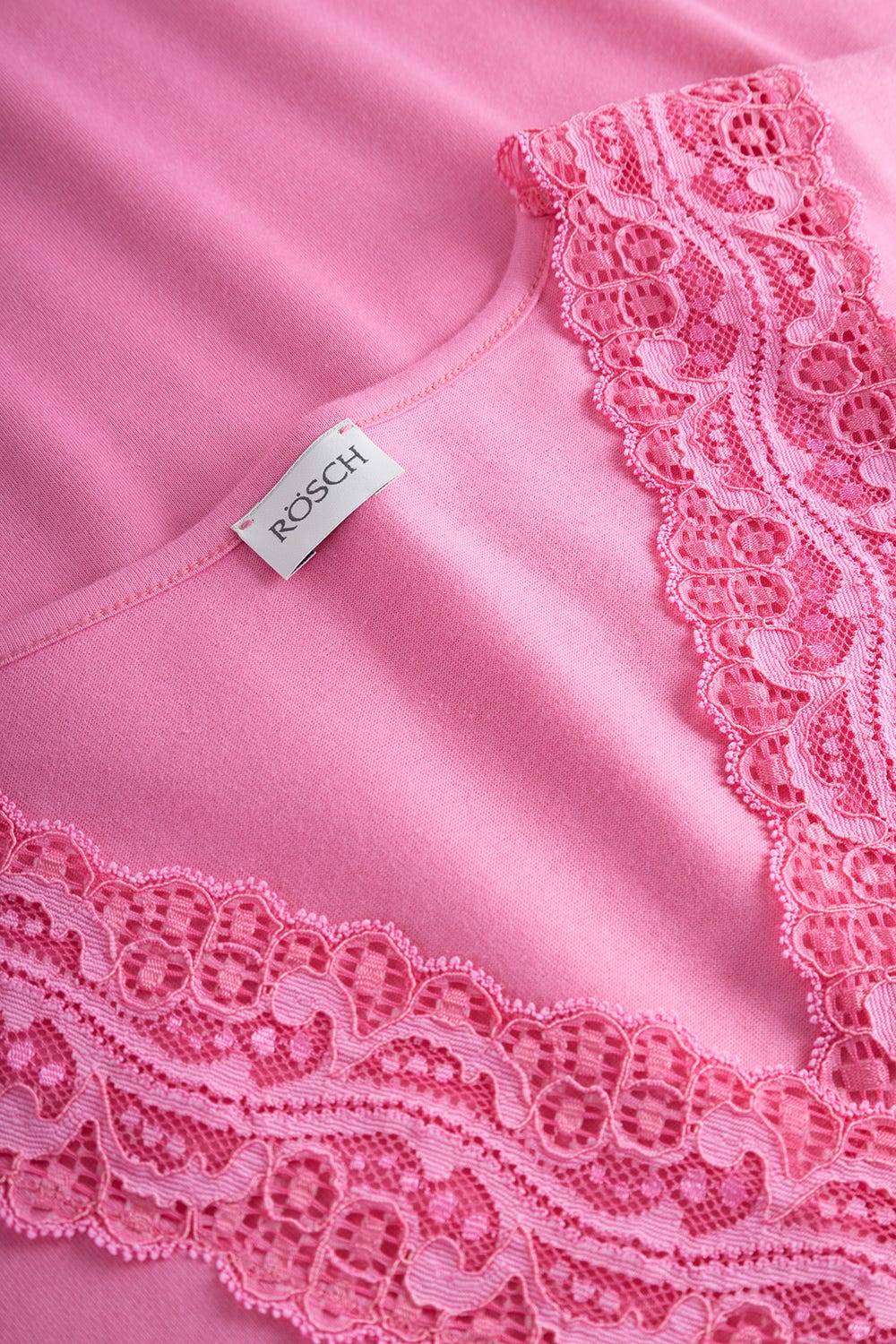 Rösch Nachthemd mit Spitzendetails Pink Baumwolle/Modal Meist gekauft