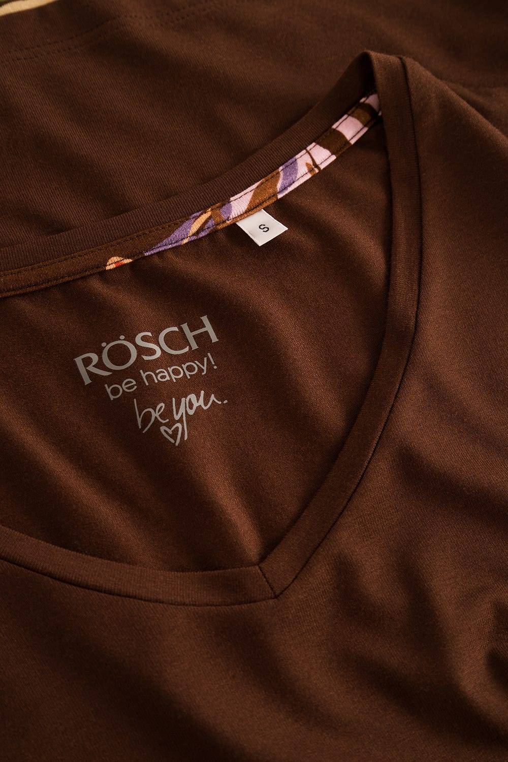 Rösch Shirt mit V-Ausschnitt angenähte Stufe Viskose/Elasthan Top Angebot