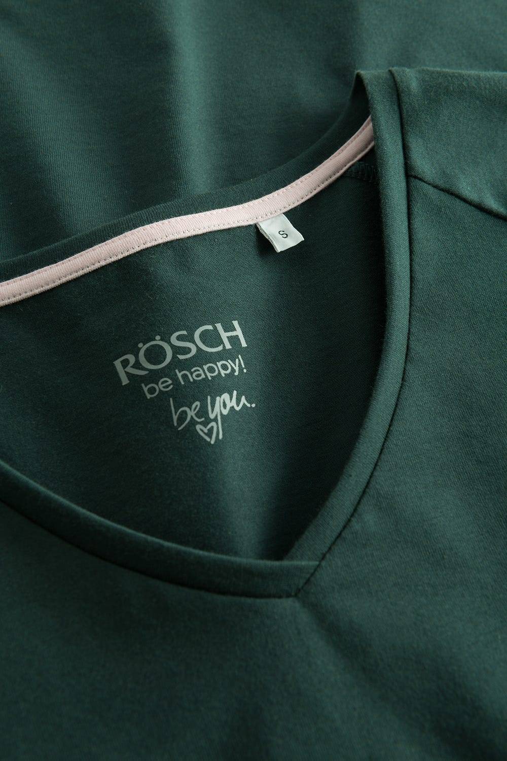 Rösch Shirt mit V-Ausschnitt Grün Baumwolle/Elasthan Sonderangebote