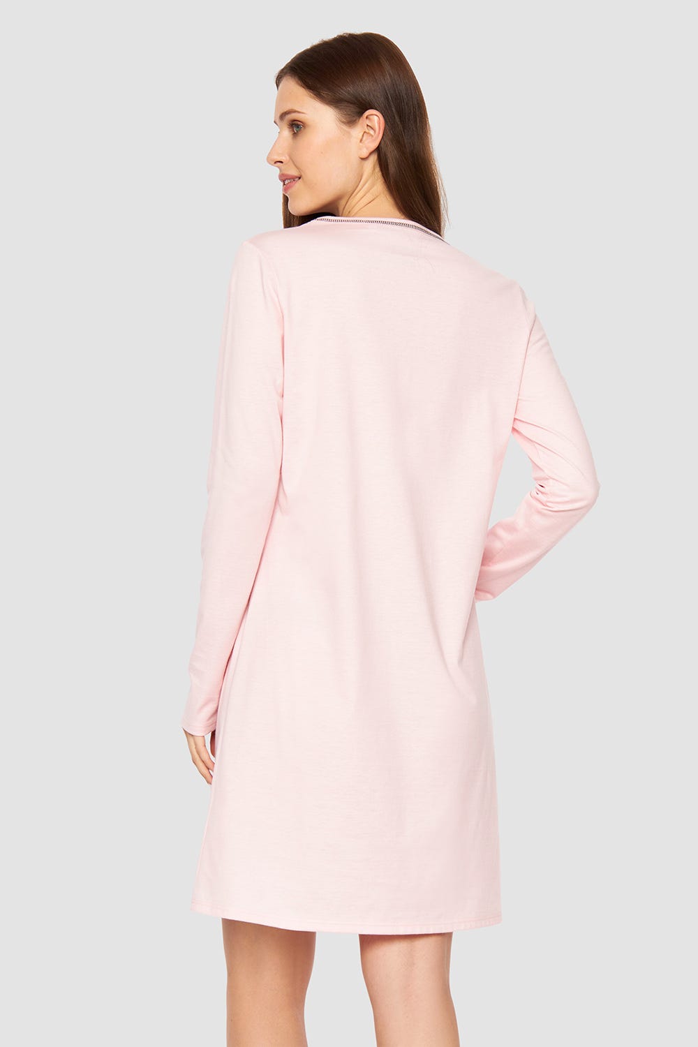 Rösch Nachthemd mit Schriftzug Rosa Baumwolle/Elasthan Wochenangebot