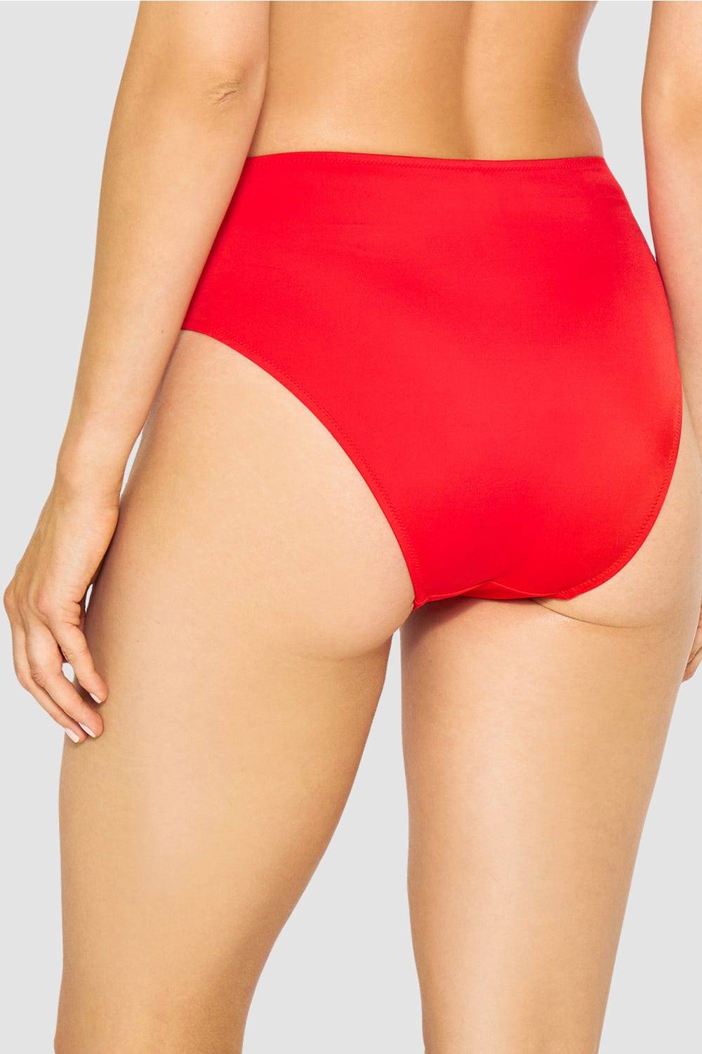 Rösch Bikini-Hose in Rot einfarbig hoher Taillenausschnitt JETZT KAUFEN