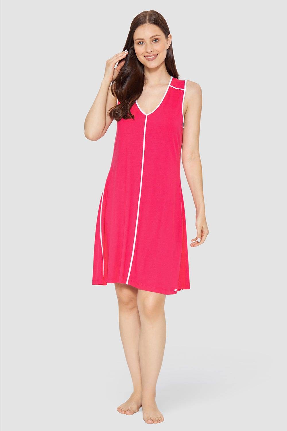 Rösch Strandkleid Ärmellos mit Kontrast-Paspeln Viskose/Elasthan Zeitbegrenzte Promotion