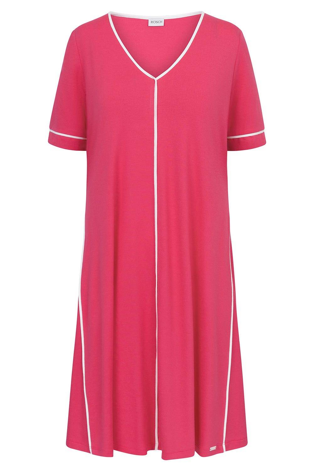 Rösch Strandkleid Kurzarm mit Kontrast-Paspeln Viskose/Elasthan Bis zu 50% Rabatt