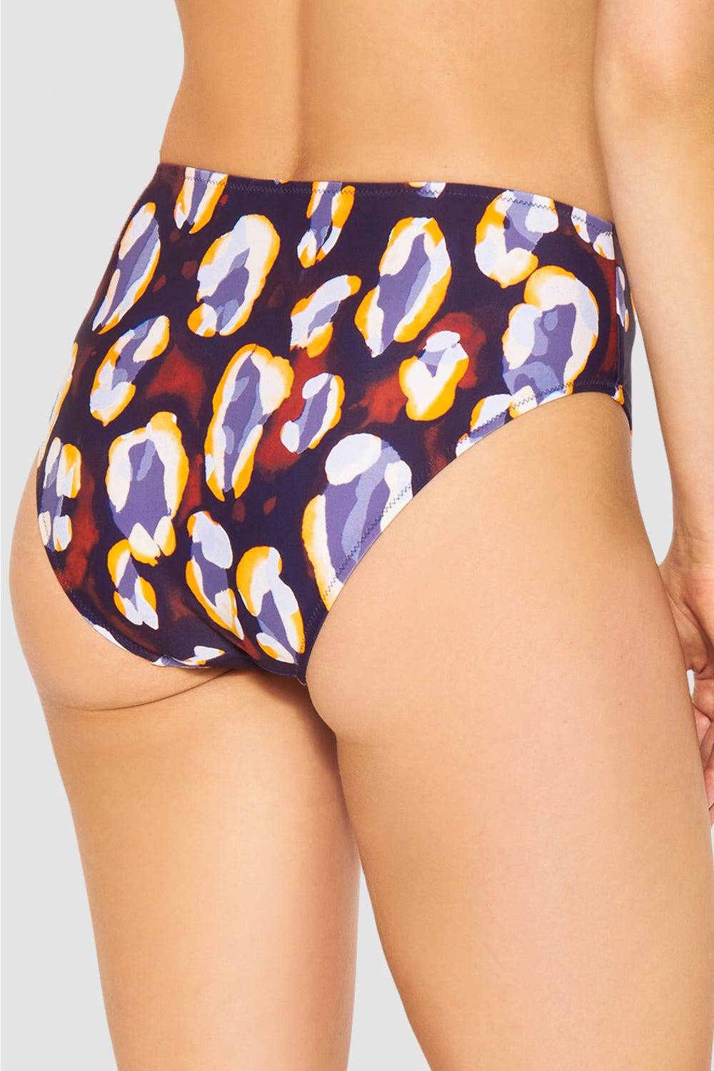 Rösch Bikini-Hose im Tupfendruck Modern Leo hoher Taillenausschnitt Nur für heute