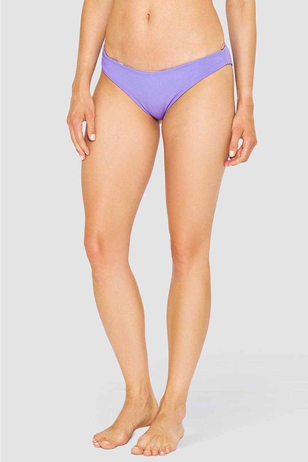 Rösch Bikini-Hose wendbar in Flieder und im Tupfendruck Leo Sonderangebot der Fabrik