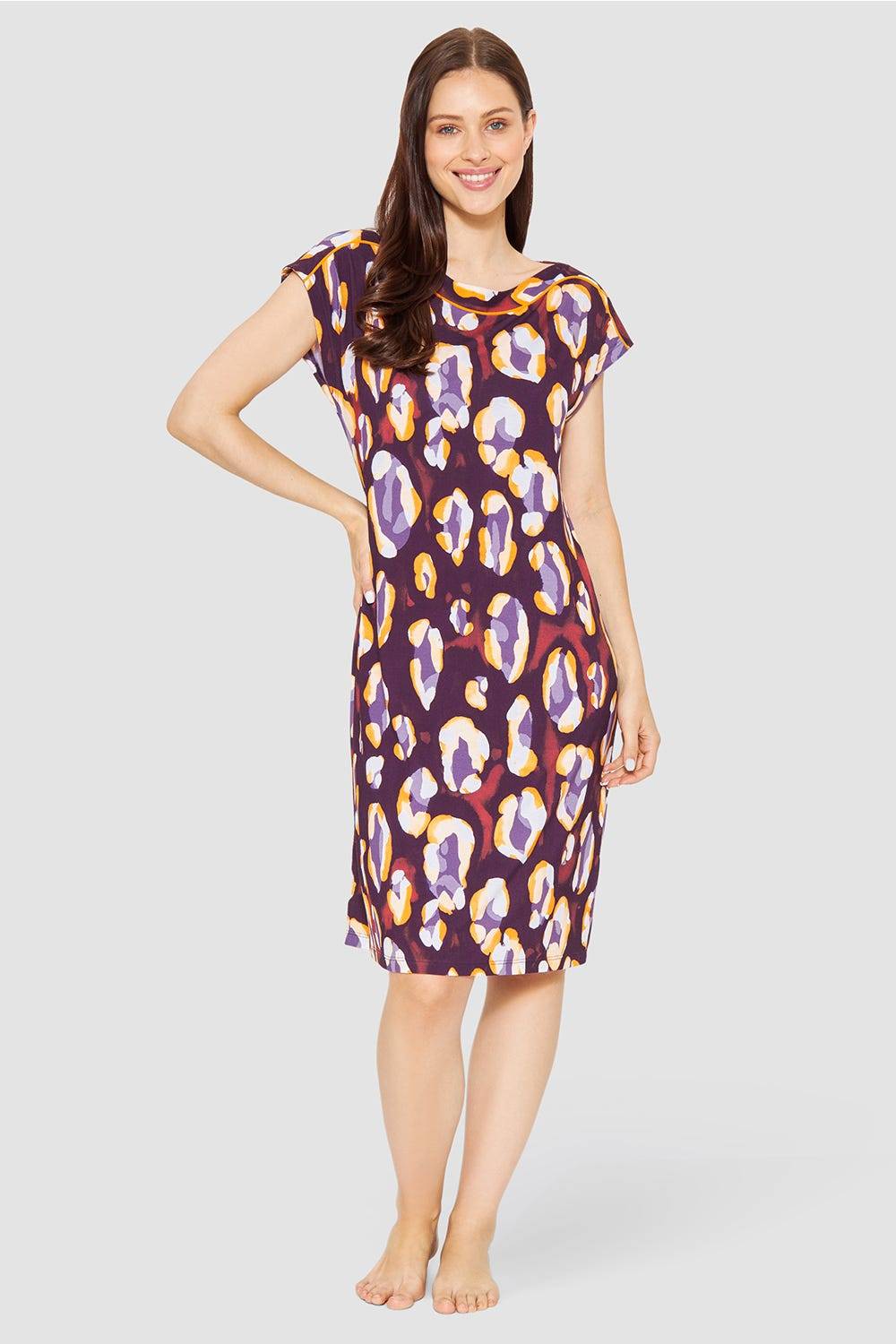 Rösch Strandkleid Kurzarm im Tupfendruck Modern Leo Viskose/Elasthan Discount Store für neue Produkte