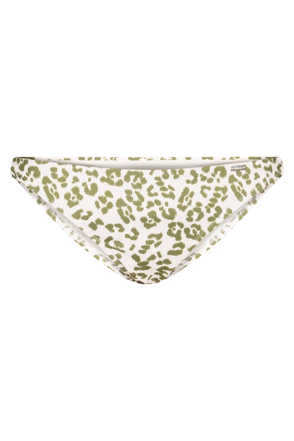 Rösch Bikini Hose im Leo-Druck Grün-Weiß Rippstruktur Animalprint Mix und Match Lycra Verkauf