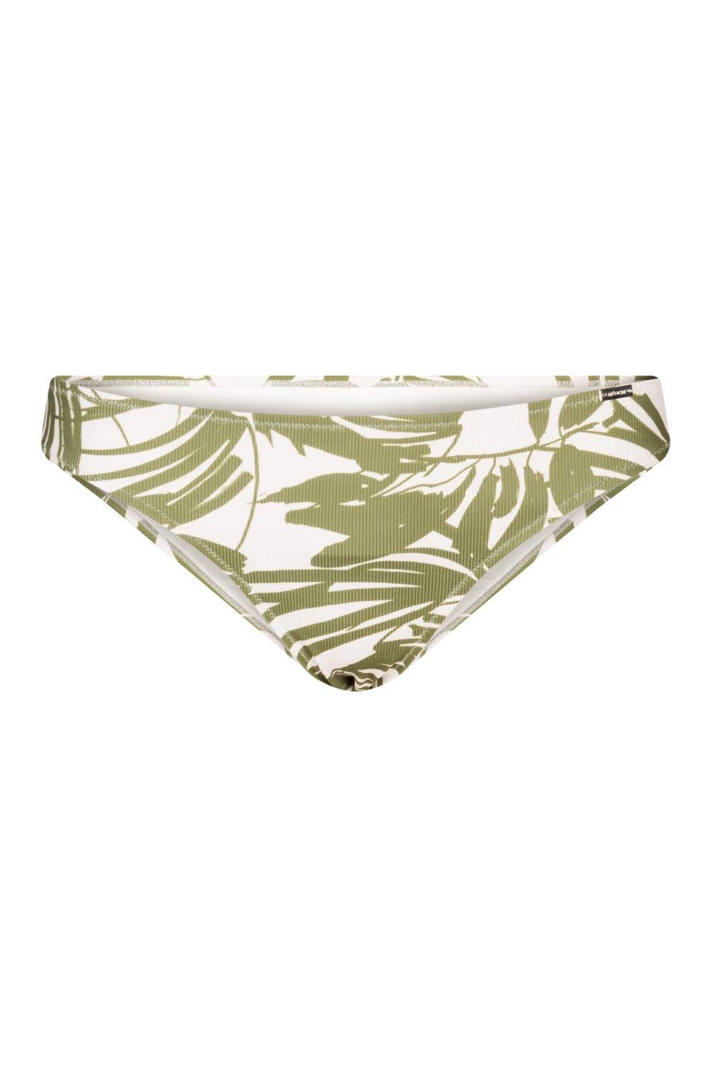 Rösch Bikini Hose im Palmendruck Rippstruktur Grün-Weiß Mix und Match Lycra Hotsell
