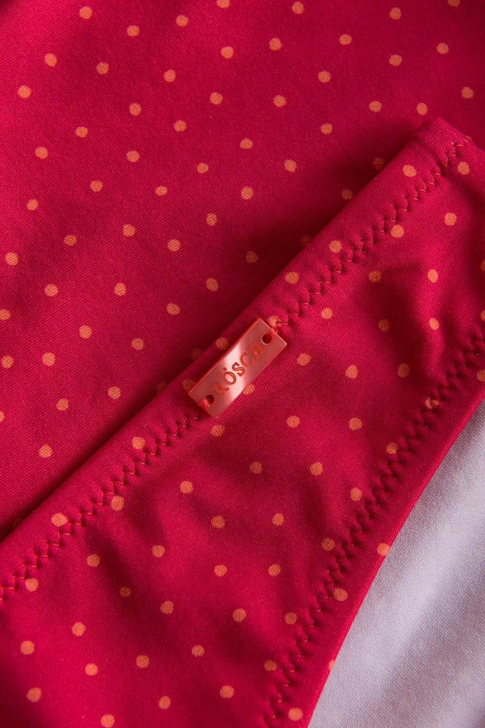 Rösch Bikini-Hose im pinken Mini-Tupfen-Druck recyceltes Polyamid/Elasthan Fabrikverkauf