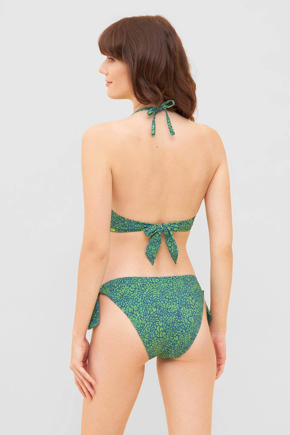 Rösch Neckholder Bikini Oberteil im Leo-Druck recyceltes Polyamid/Elasthan Saisonschlussverkauf