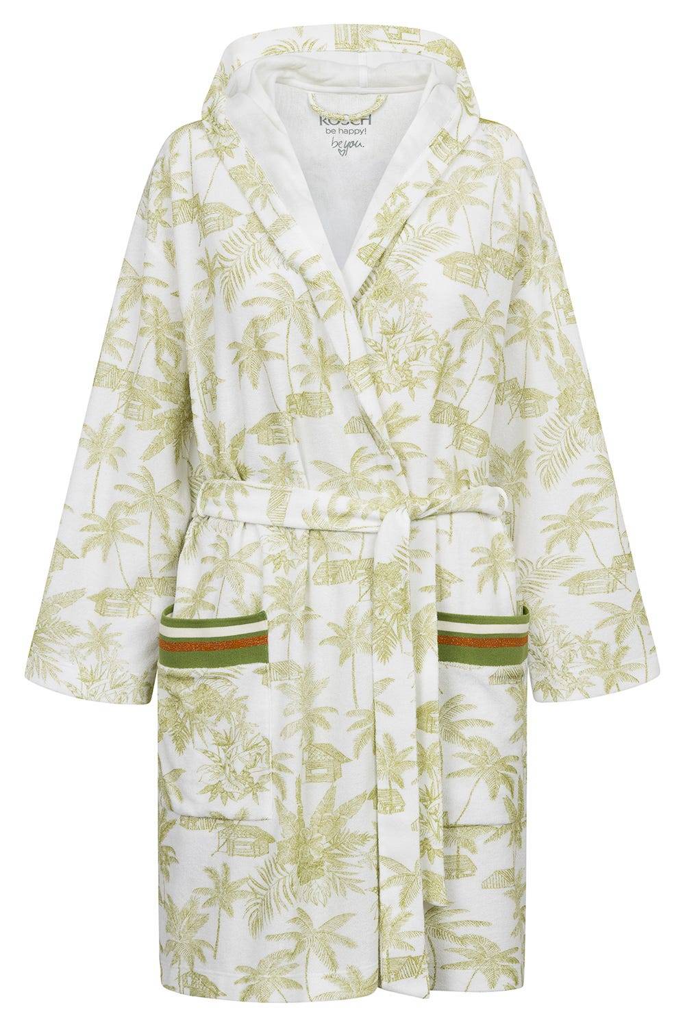 Rösch Frottee-Mantel im Palmenprint Baumwolle/Polyester Neueste Mode