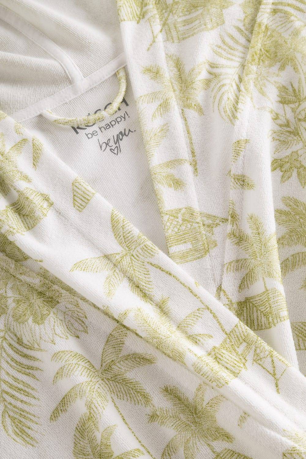 Rösch Frottee-Mantel im Palmenprint Baumwolle/Polyester Neueste Mode