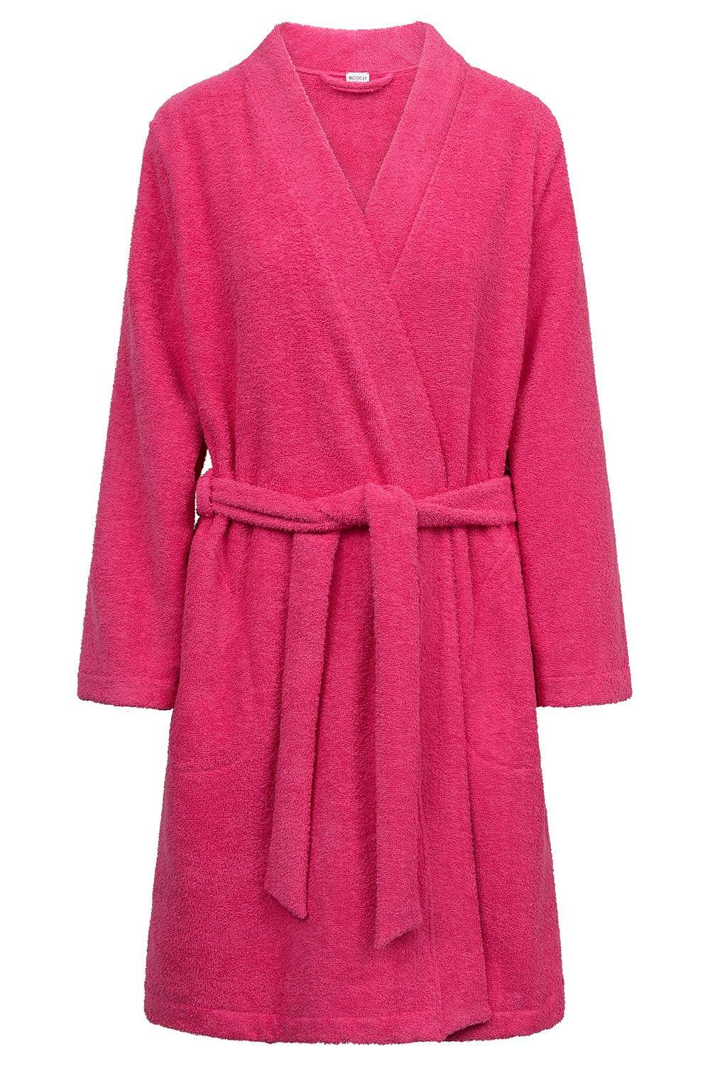 Rösch Bademantel aus Frottee Pink Baumwolle/Polyester Online Outlet