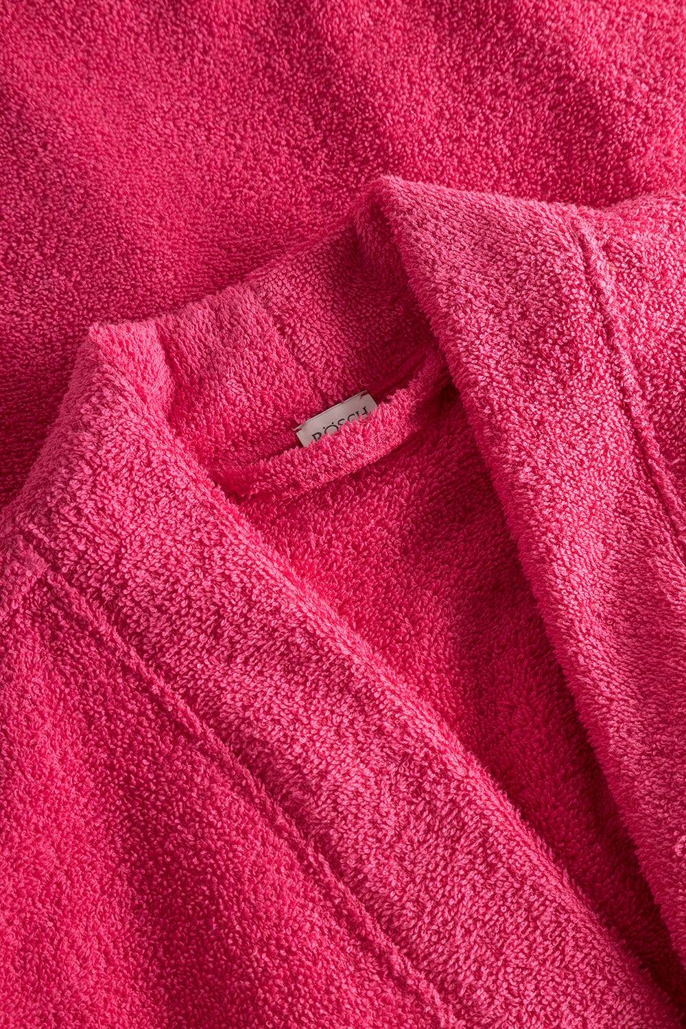 Rösch Bademantel aus Frottee Pink Baumwolle/Polyester Online Outlet