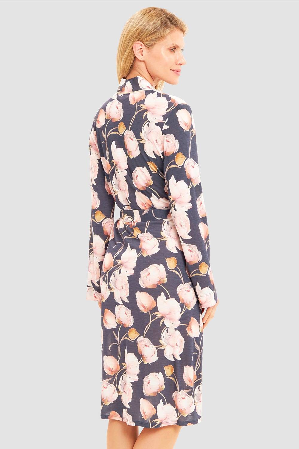 Rösch Morgenmantel im floralen Druck romantisch 100% Modal Exklusive Angebote