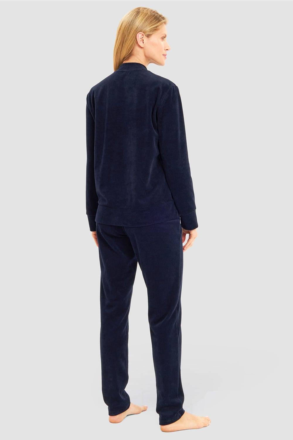 Rösch Hausanzug in Nachtblau aus Cord Baumwolle/Polyester Blitzangebot