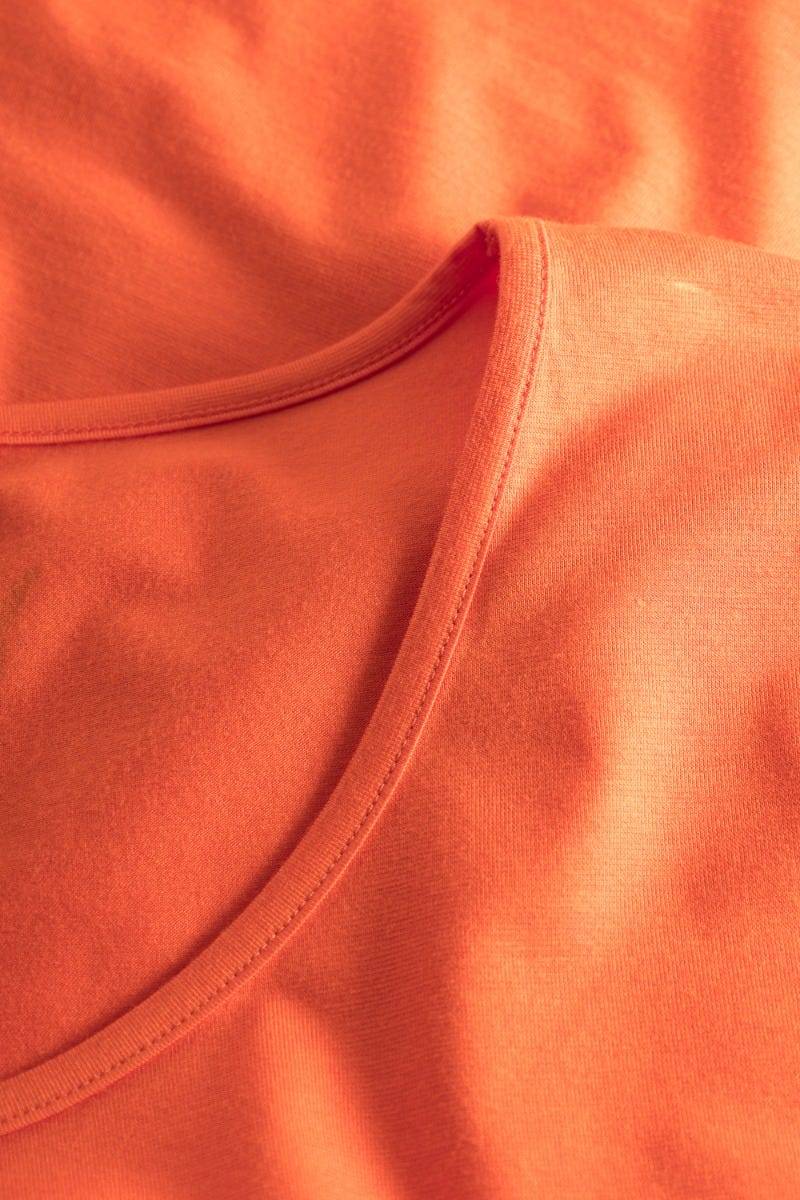Rösch Y.U Yoga Shirt mit Knoten Orange Sport Mix &amp; Match Baumwolle/ Elasthan Saisonale Angebote
