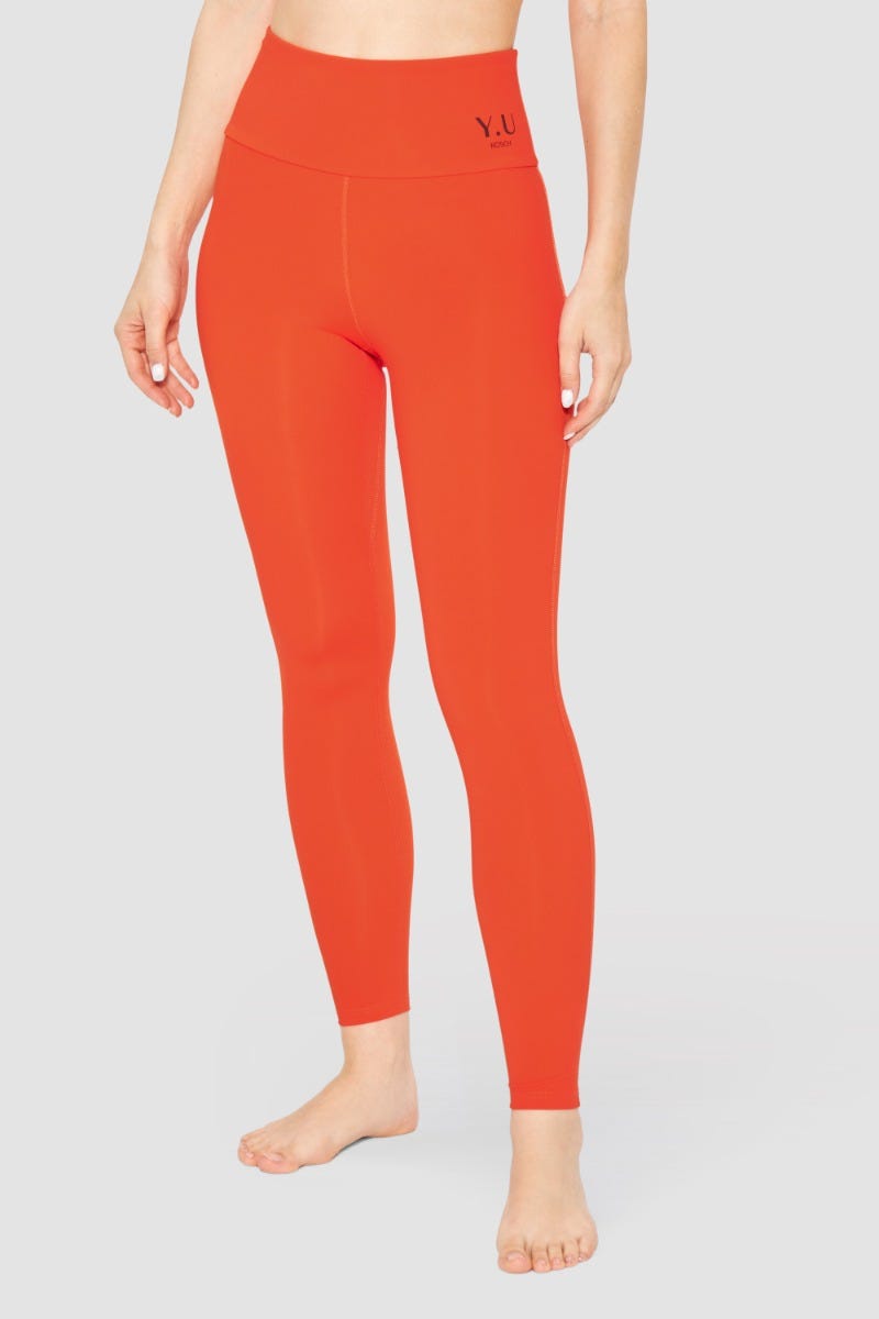 Rösch Y.U Yoga Leggings in Orange Sport Mix & Match recycled Polyamid/Elasthan