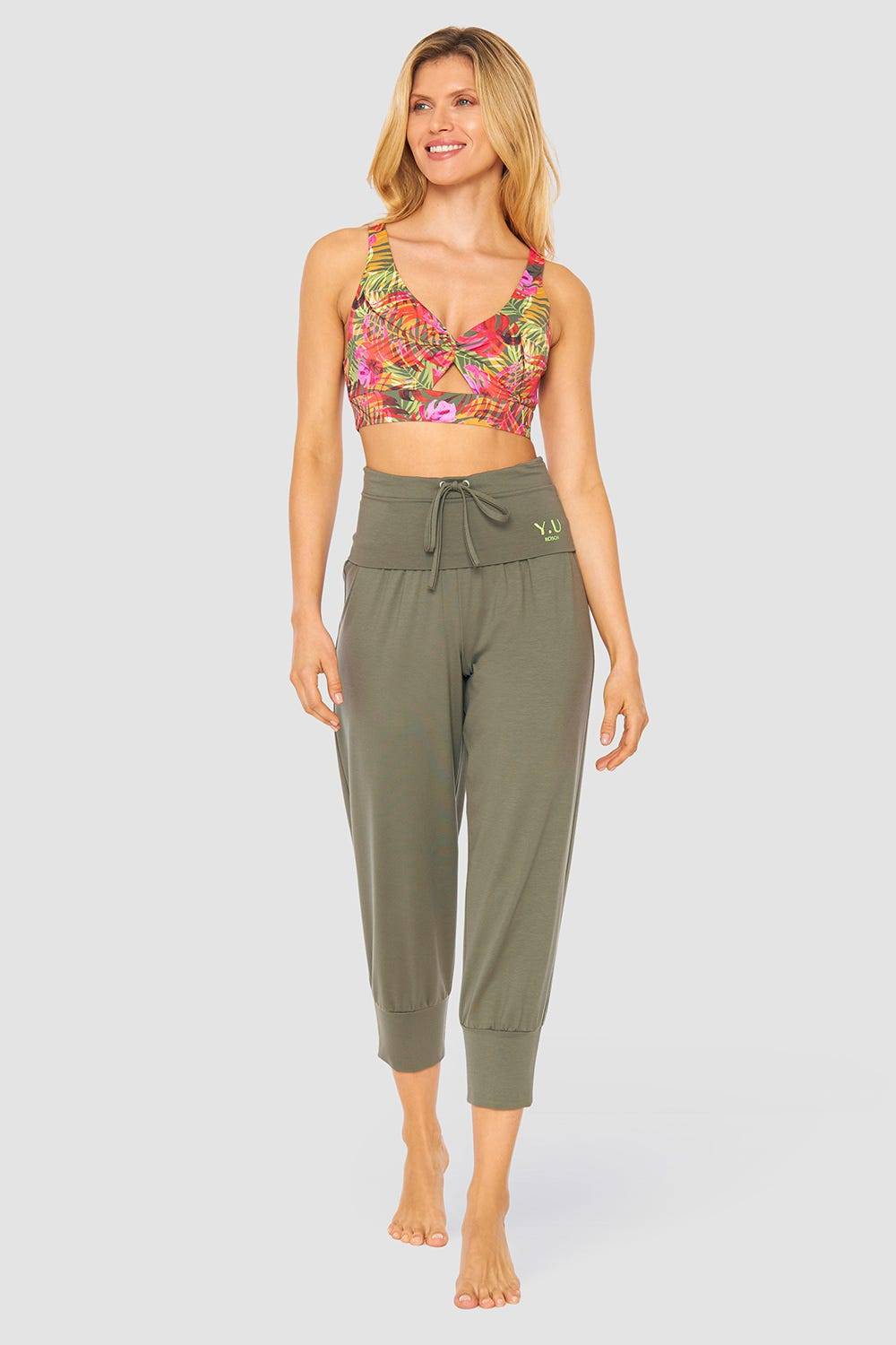 Rösch Y.U Yoga 7/8-Hose im Harem-Stil Loungewear Sport Mix &amp; Match Materialmix Super Sparpreis