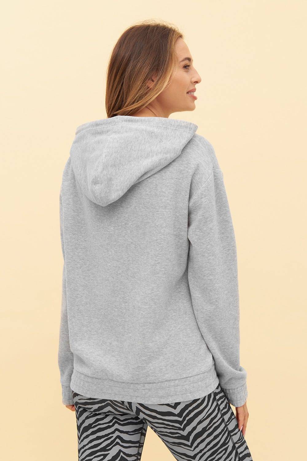 Rösch Y.U Yoga Sweatshirt in Grau Hoodie Loungewear Mix &amp; Match Baumwolle/recycled Polyamid JETZT KAUFEN
