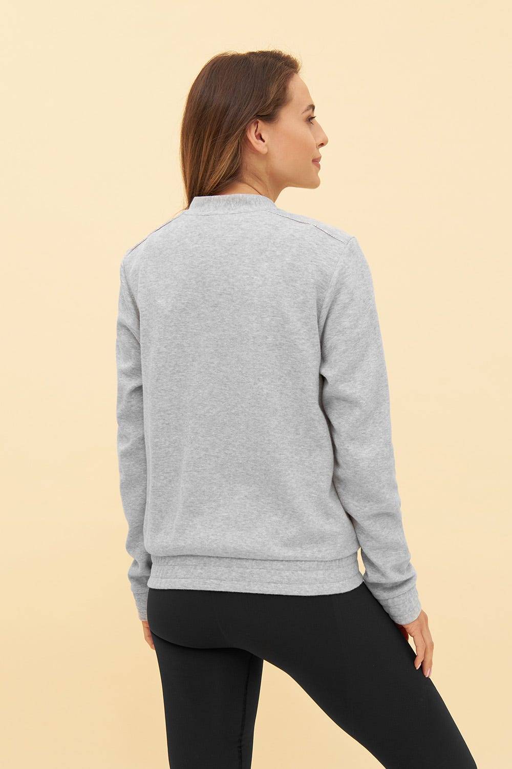 Rösch Y.U Yoga Sweatjacke in Grau Loungewear Mix &amp; Match Baumwolle/recycled Polyamid Neueste Stile