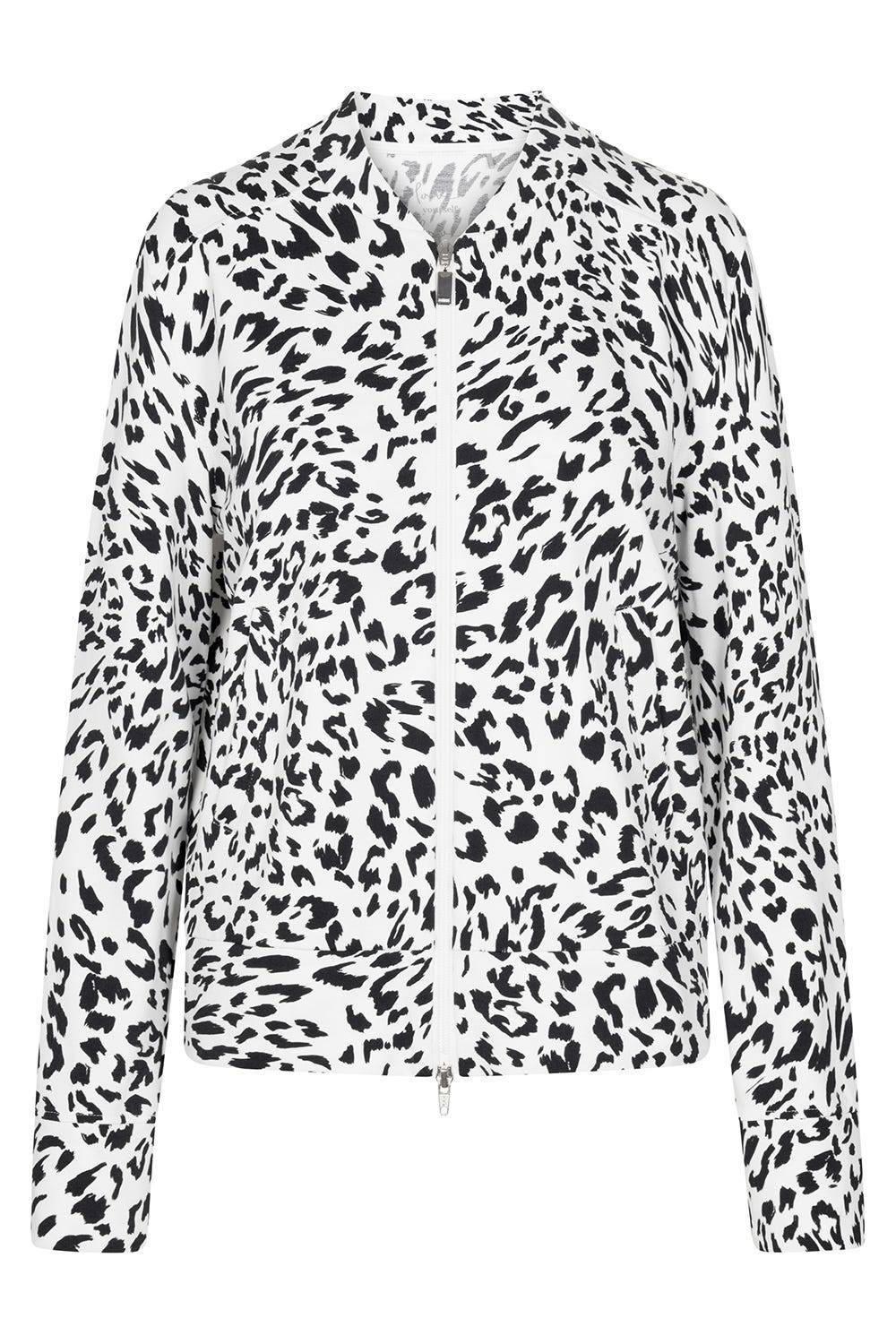 Rösch Sweatjacke im Leo-Muster Baumwolle/Elasthan Bis zu 50% Rabatt
