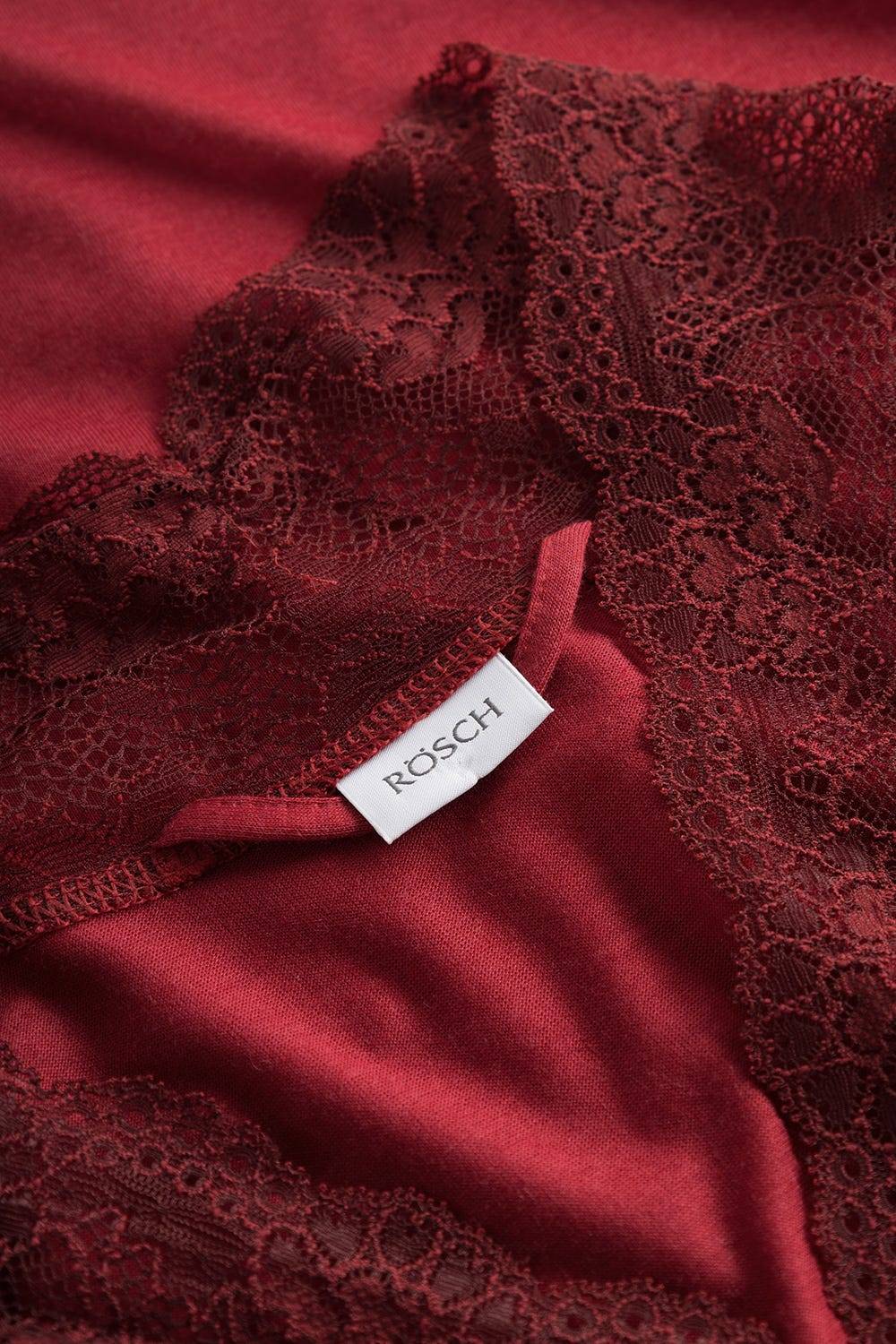 Rösch Wickelmantel mit Spitze Rot Baumwolle/Modal Bis zu 65% Rabatt