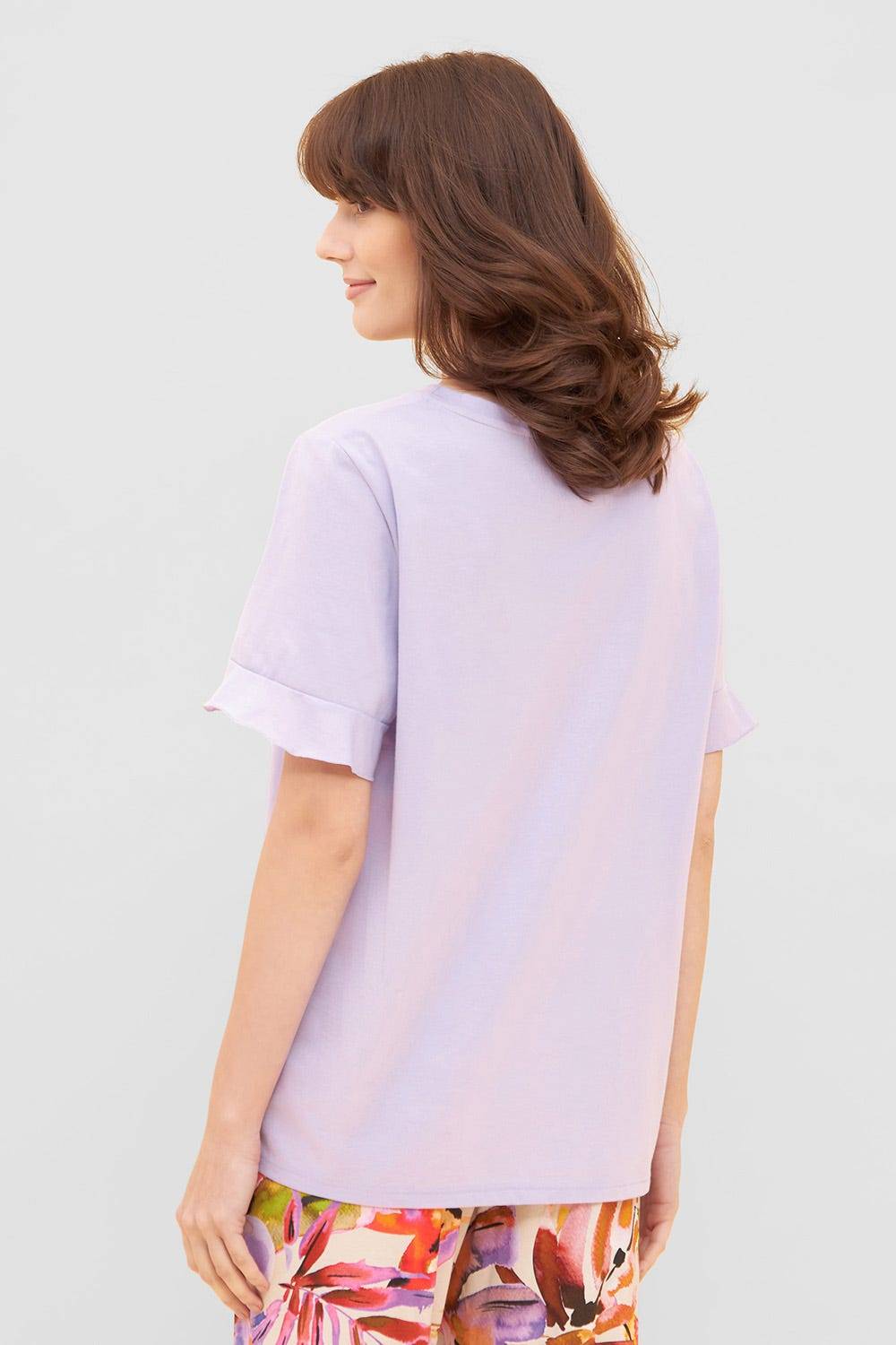 Rösch T-Shirt mit Volants und Stickerei &quot;summer&quot; Mix &amp; Match Viskose/Elasthan Im Verkauf