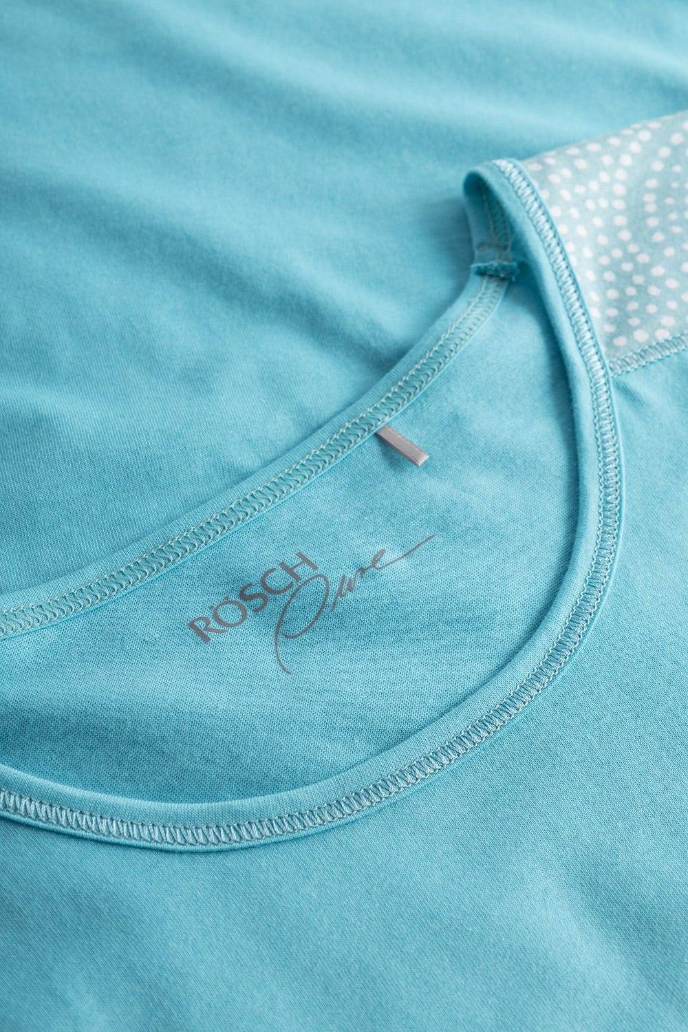 Rösch T-Shirt mit Einsätzen im Punkte-Druck Rundhals Baumwolle/Modal Angebote