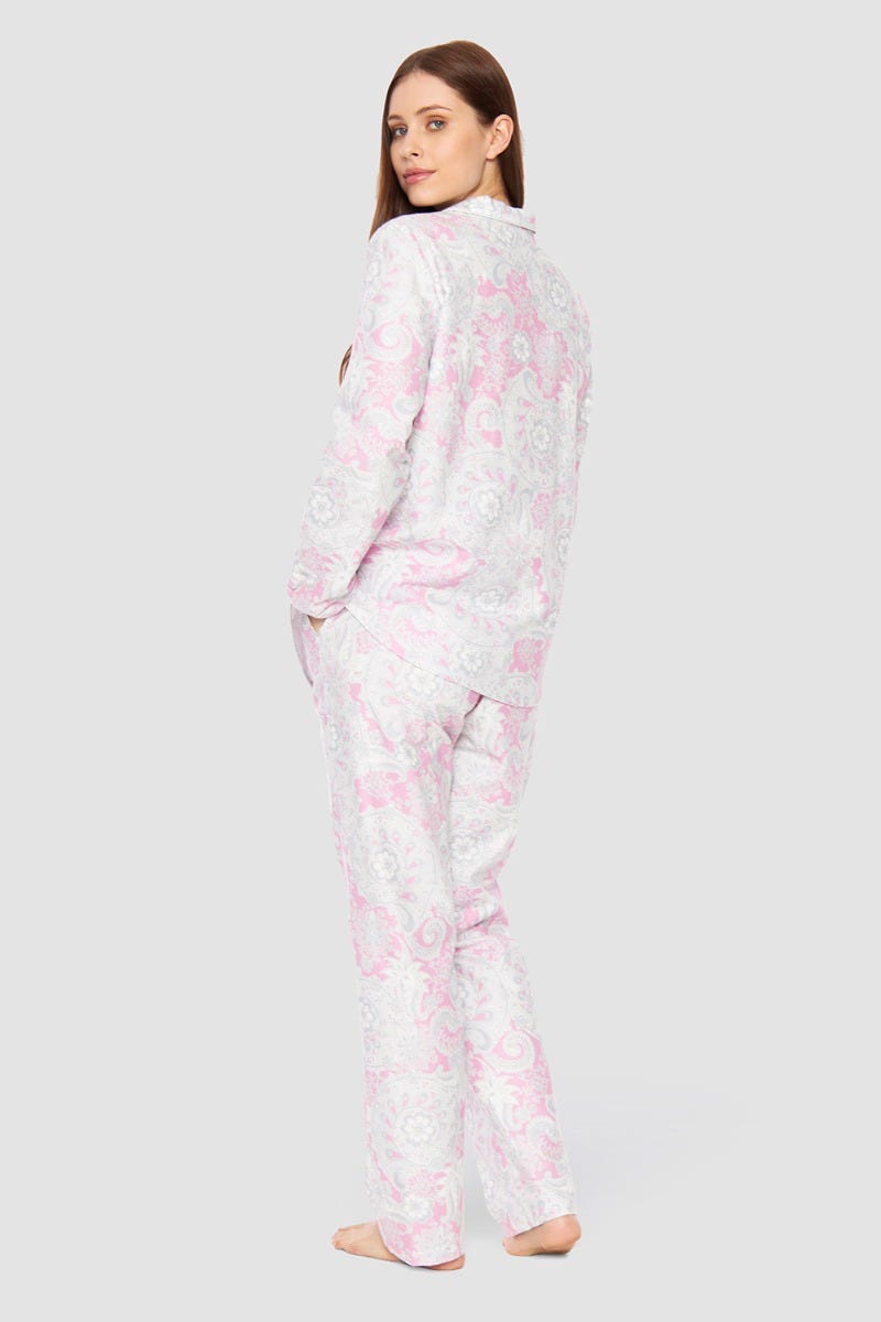 Rösch Pyjama im Herrenstil Flanell Kuschlig 100% Baumwolle Meist gekauft