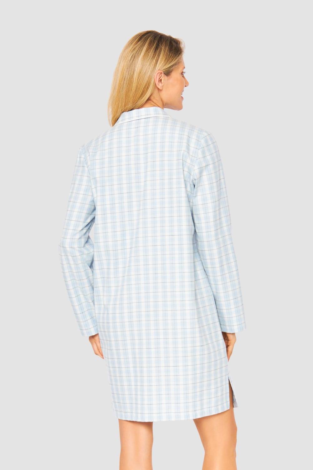Rösch Nachthemd im Herrenhemdstil Flanell 100% Baumwolle Rabatt