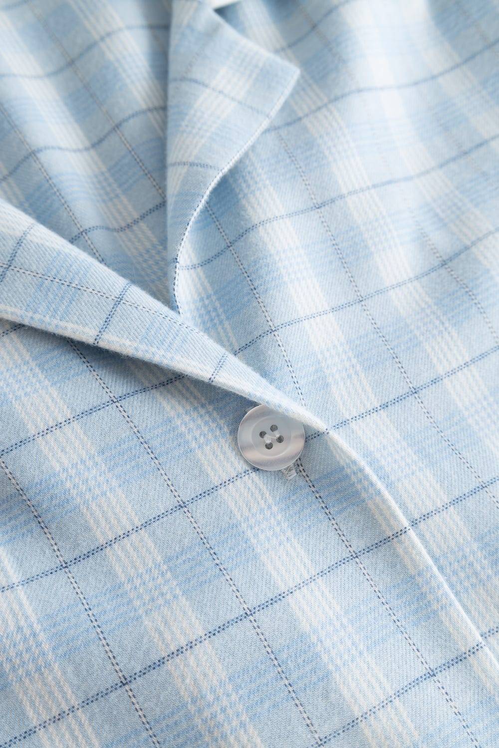 Rösch Pyjama im Herrenhemdstil Flanell 100% Baumwolle Günstig kaufen