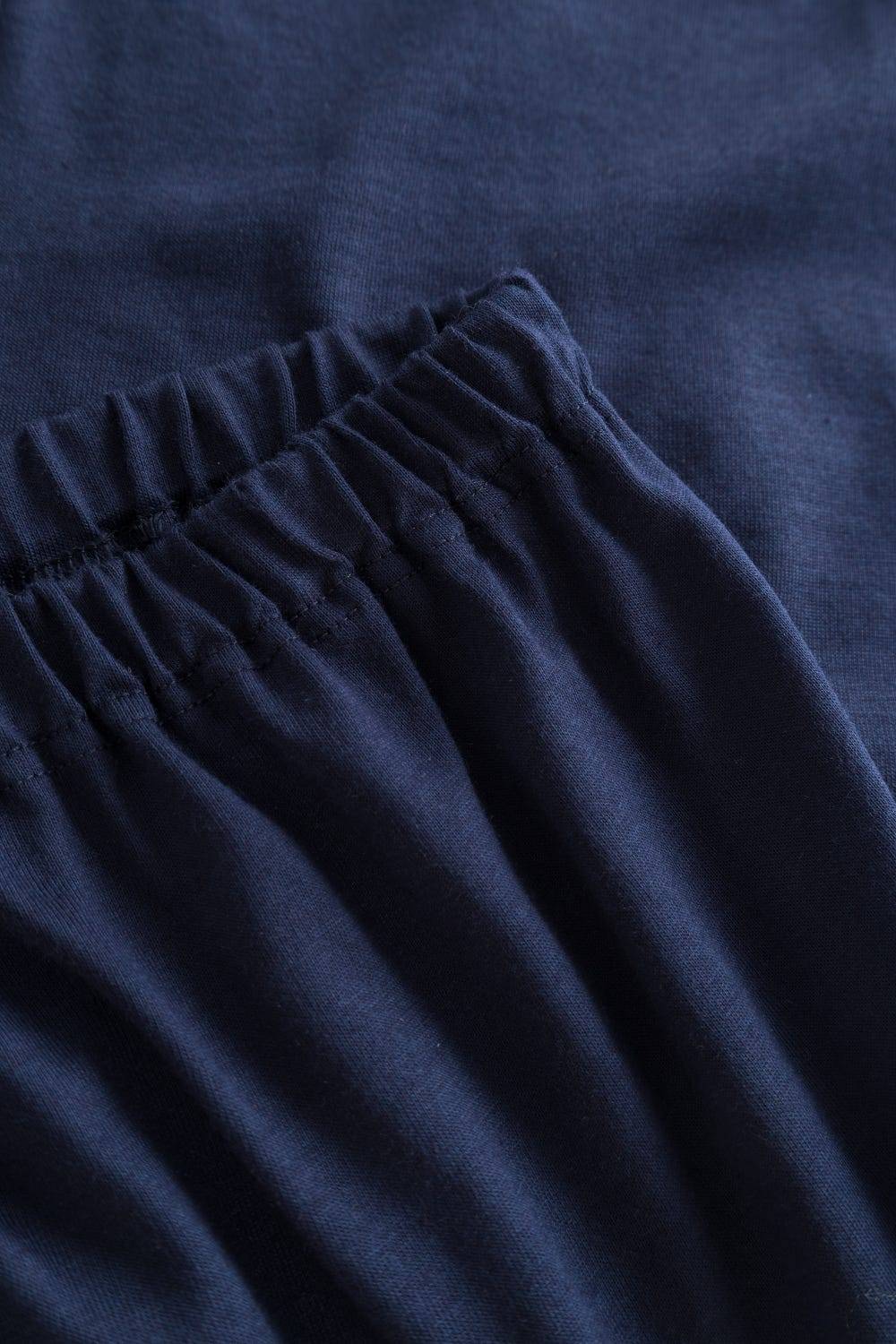 Rösch Pyjama mit Spitzendetails Dunkelblau Baumwolle/Modal Exklusivangebot