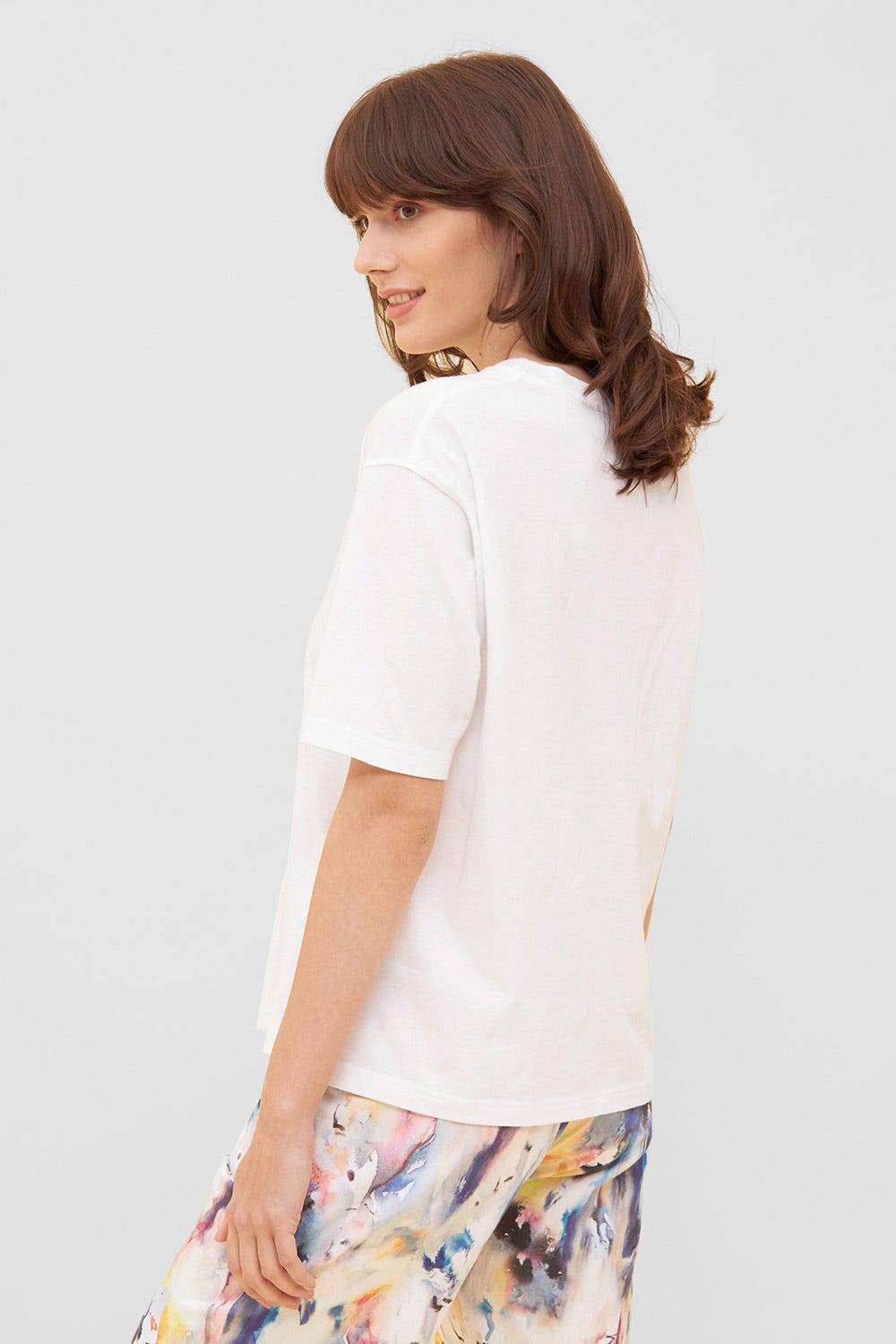 Rösch T-Shirt mit Schriftzug &quot;love yourself, love the planet&quot; Halbarm Mix &amp; Match Baumwolle/Elasthan Vatertagsangebot