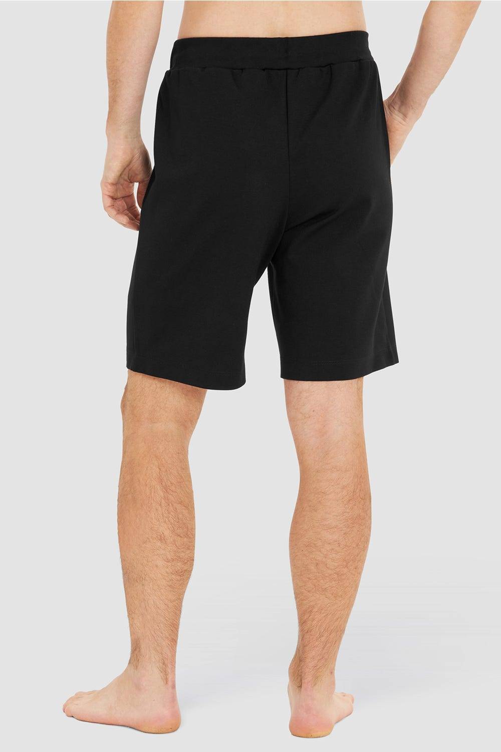 Rösch Herren Loungehose kurz mit Biese Jogginghose Lässig Materialmix Neuheiten