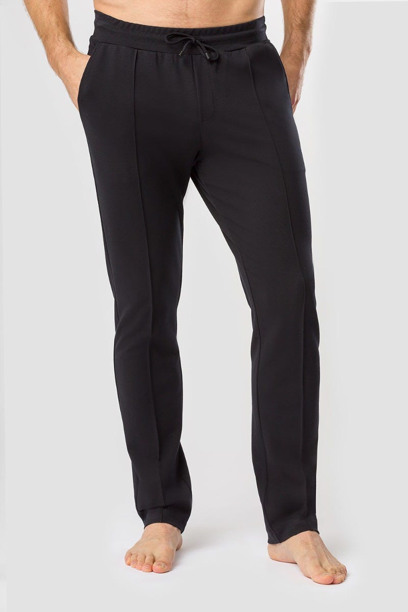 Rösch Herren Loungehose mit Biese Jogginghose Lässig Materialmix Räumungsverkauf