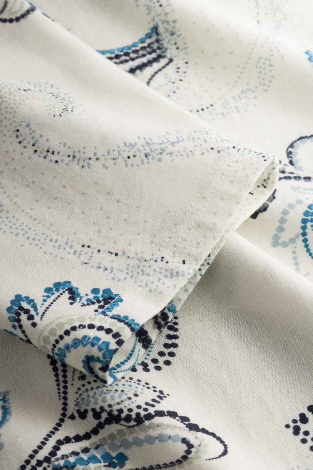 Rösch Pyjama mit Paisleydruck Hellblau Baumwolle/Modal Wochenangebot