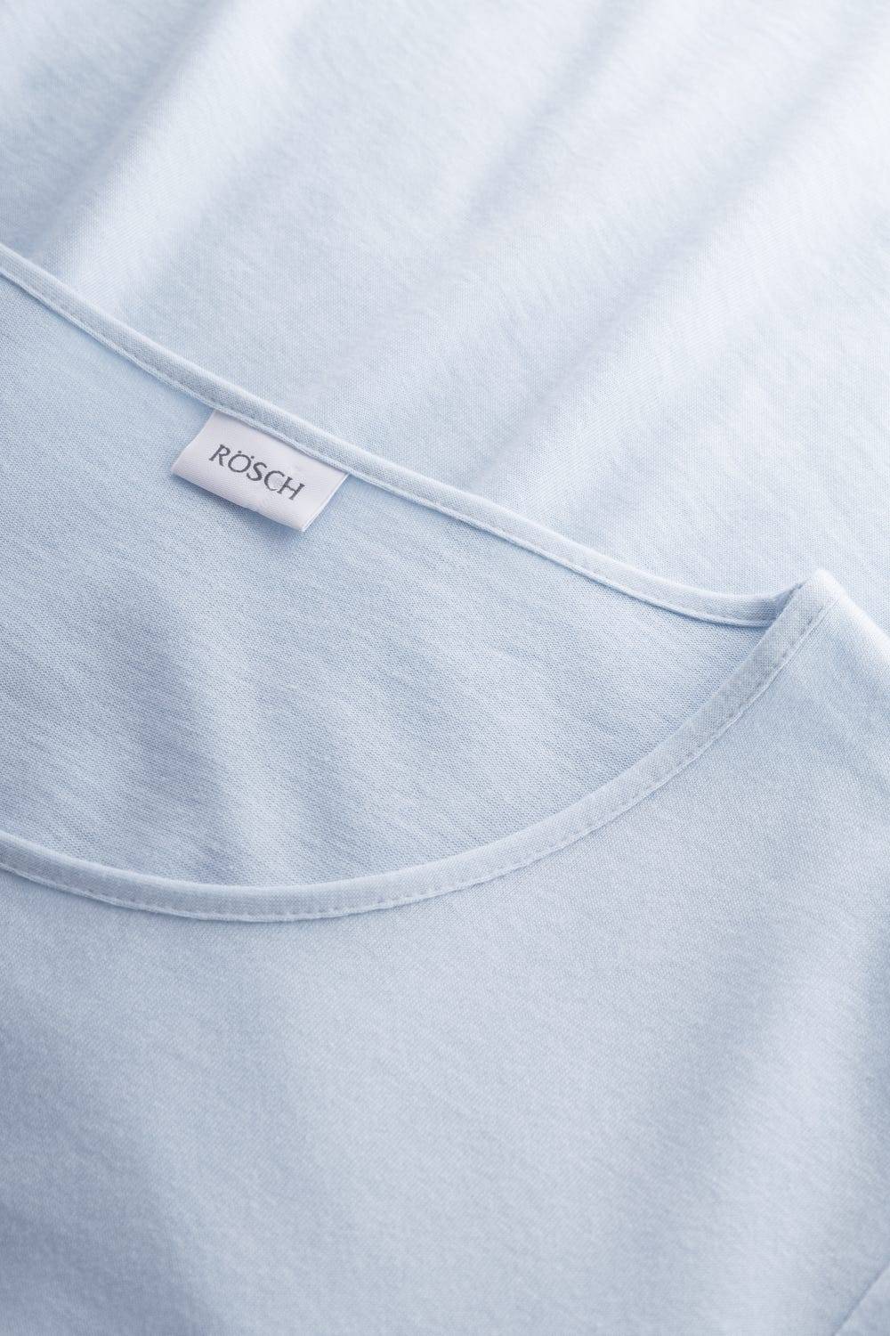 Rösch Pyjama mit Stufenlook Hellblau Baumwolle/Modal Begrenzte Freigabe