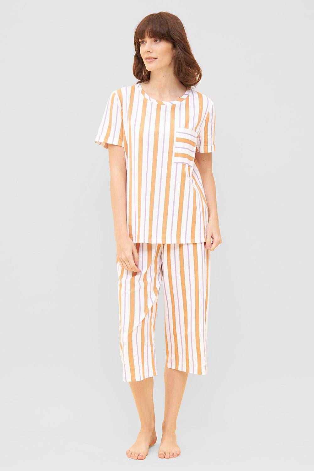 Rösch 3/4-Hose im Streifen-Design Culotte Sommer Baumwolle/Elasthan Bis zu 65% Rabatt