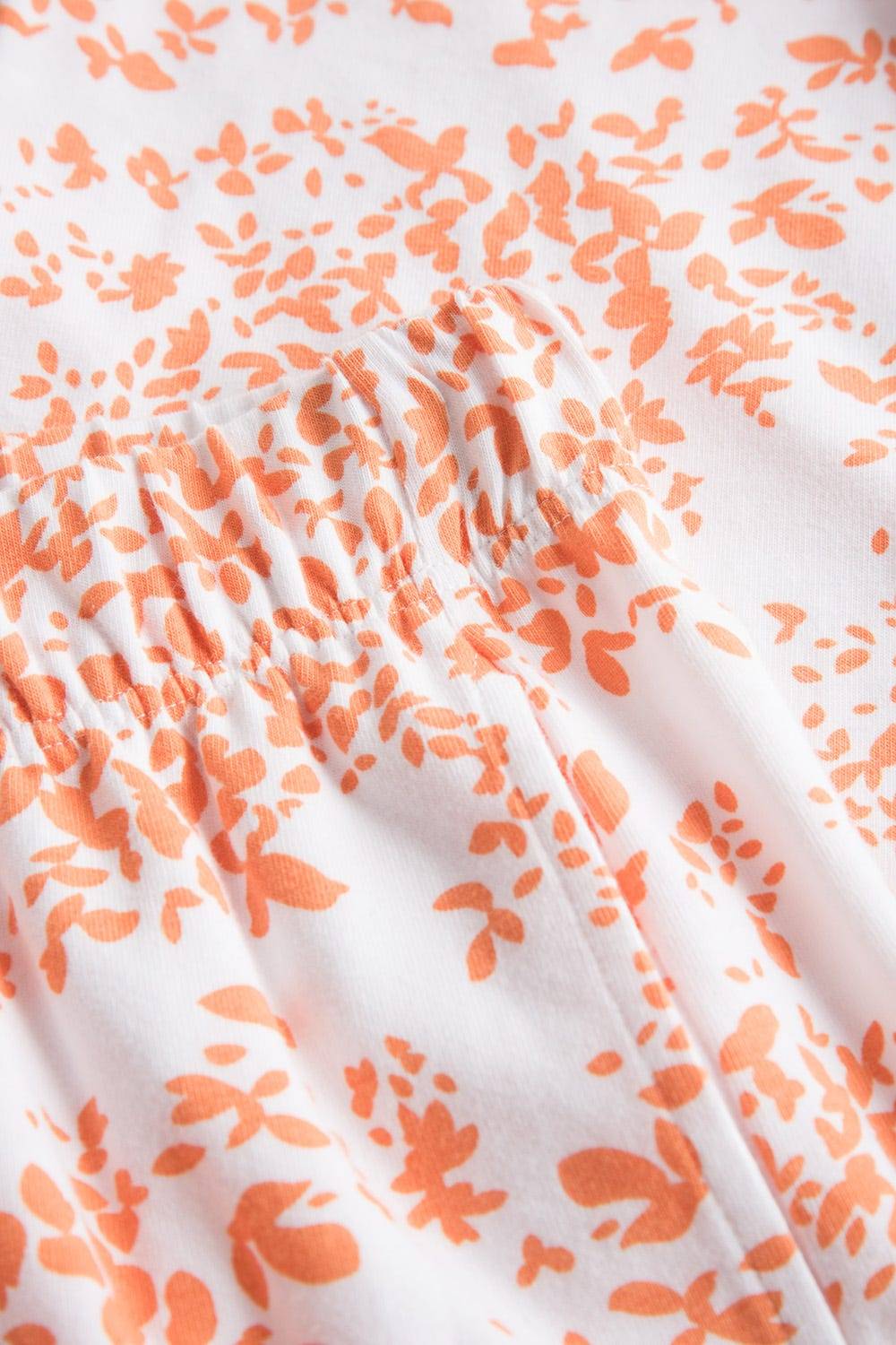 Rösch 7/8-Hose im Blümchen-Design Orange Schmal Mix &amp; Match Baumwolle/Elasthan Nur für heute