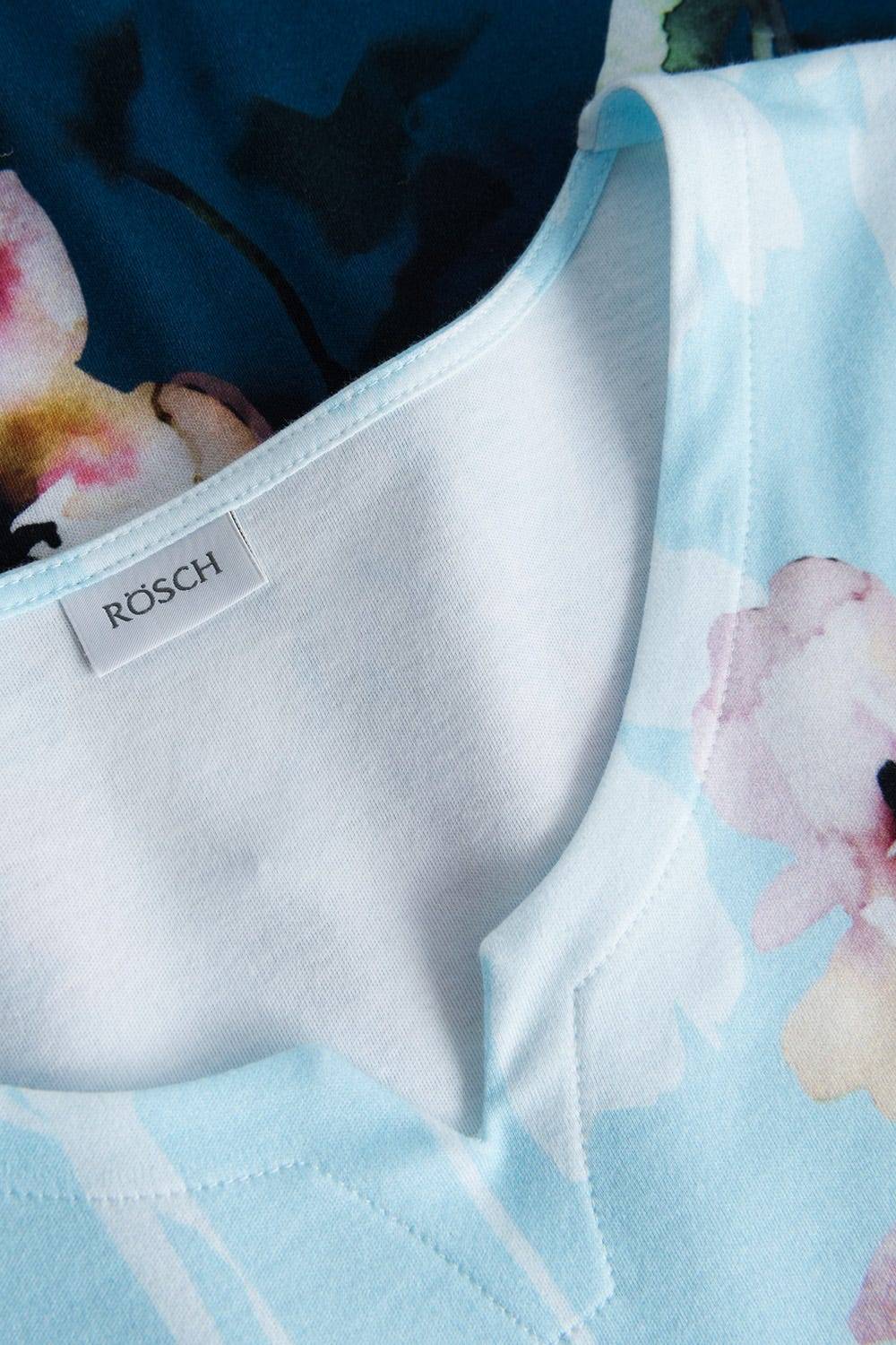 Rösch Pyjama mit platziertem Druck 7/8-Hose Kurzarm Baumwolle/Modal Im Verkauf