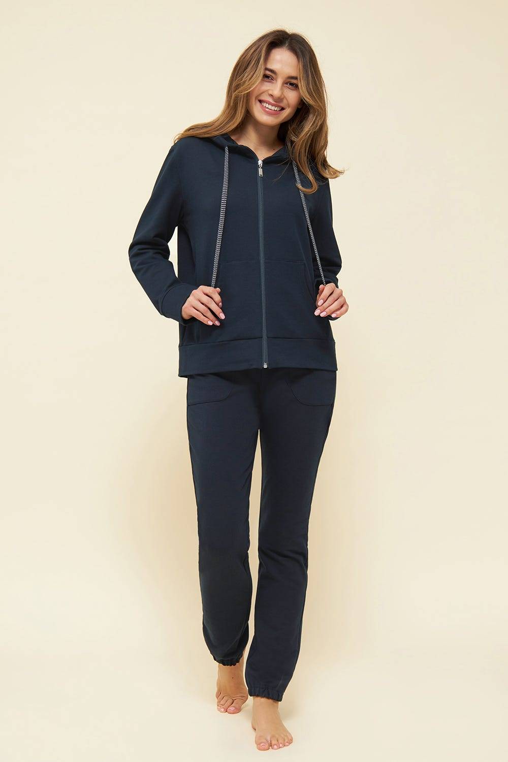 Rösch Basic Sweathose in Uni Bündchen Jogginghose einfarbig Bio-Baumwolle/Elasthan thx Fabrik Onlineshop