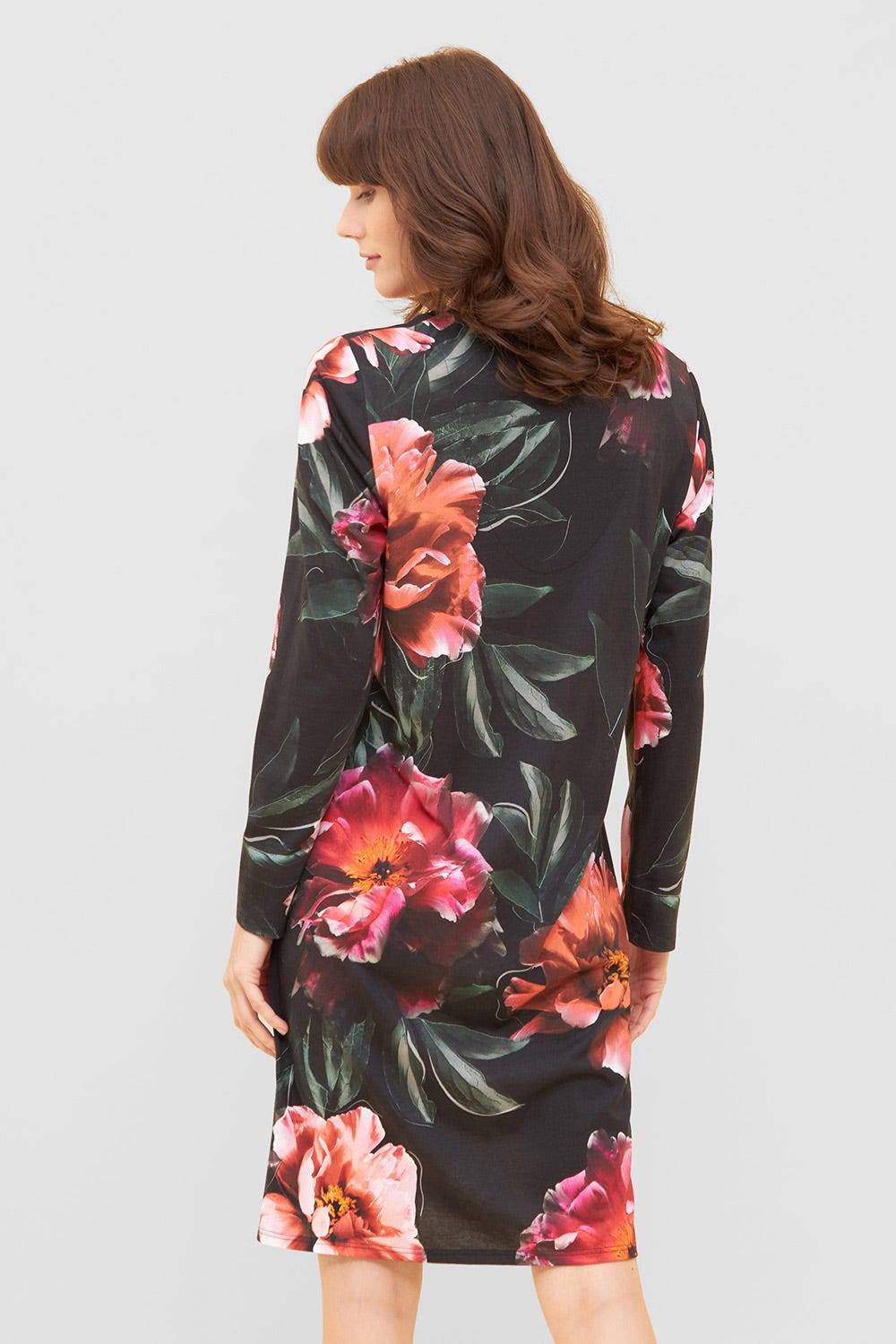 Rösch Nachthemd im eleganten Blumendruck V-Ausschnitt Baumwolle/Modal Online Shopping