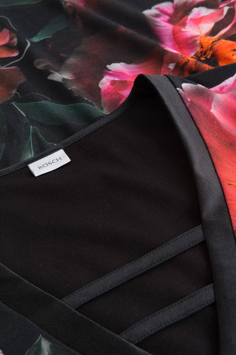 Rösch Nachthemd im eleganten Blumendruck V-Ausschnitt Baumwolle/Modal Online Shopping