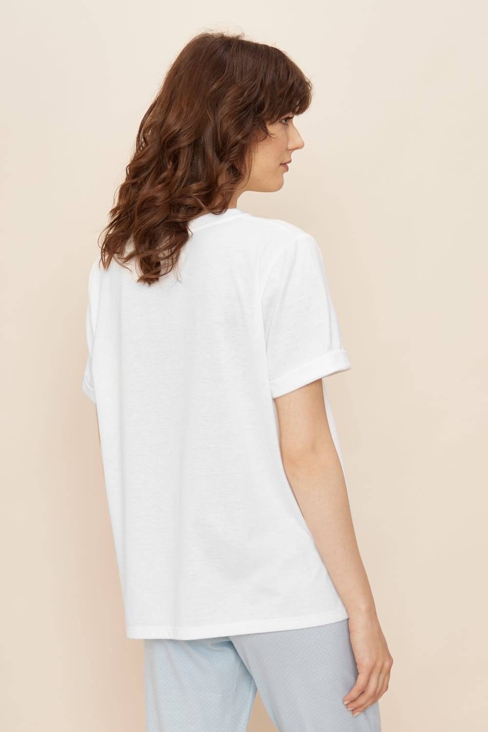 Rösch T-Shirt mit Schriftzug &quot;Save our home&quot; Mix und Match 100% Baumwolle Weihnachtsangebot